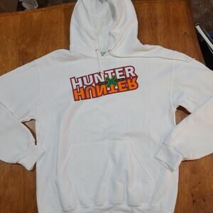 NWOT Hunter X Hunter Group Poster Hoodie in White - Size M